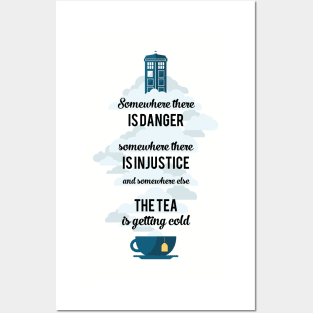 Universe traveller tea Posters and Art